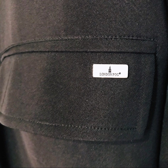 London Fog Black Trench Coat Size 12 - Picture 4 of 7